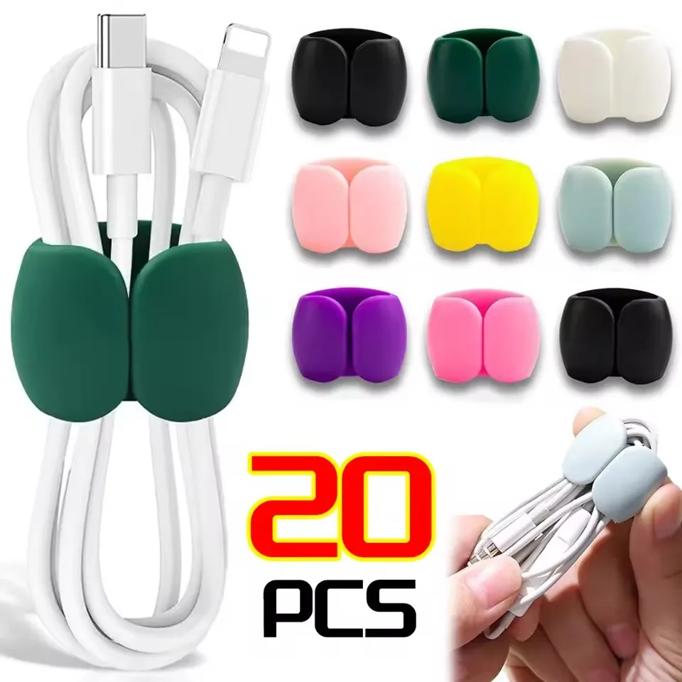 Headphone Hook Under - 10/5/1PCS 다기능 케이블 정리기 USB 홀더