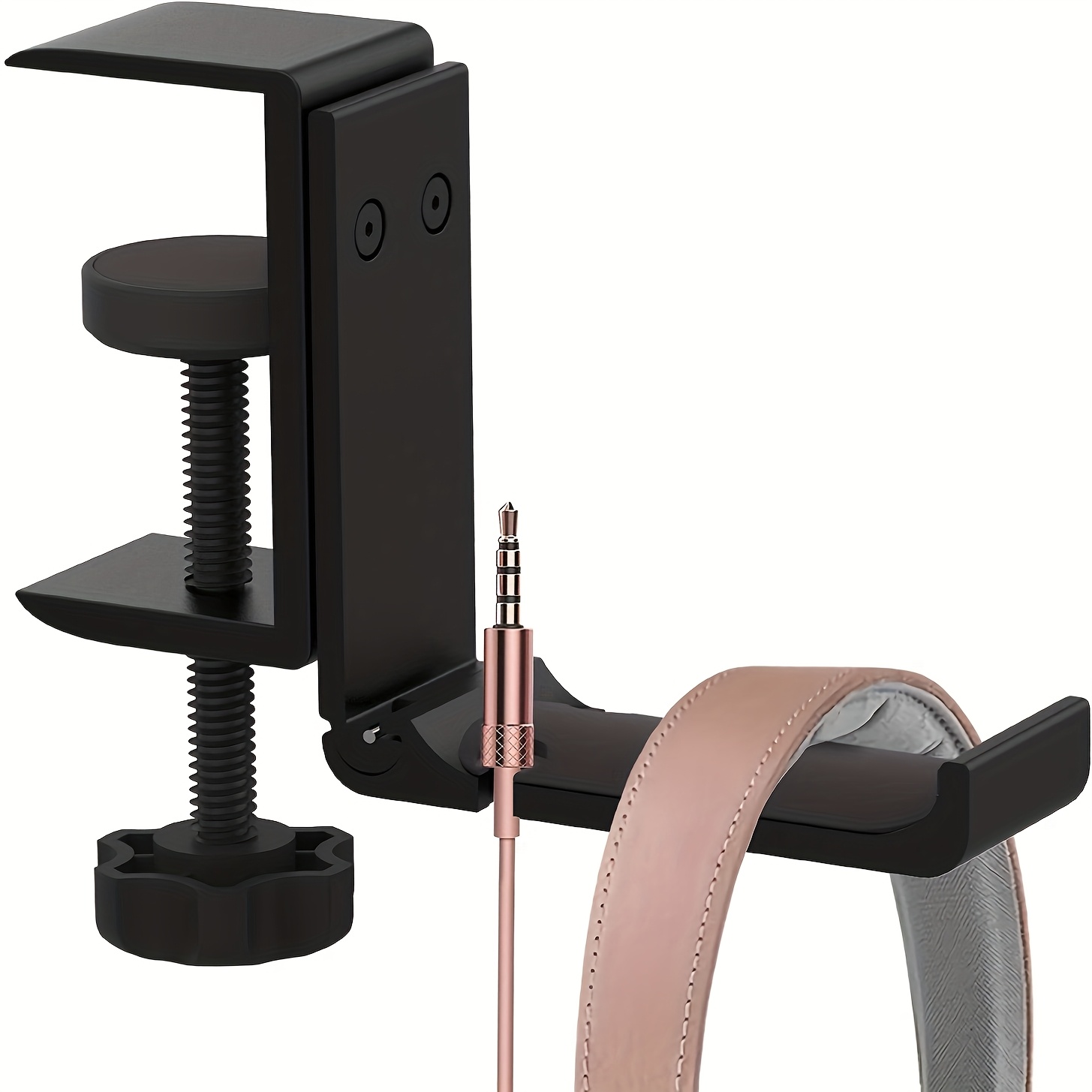 Headphone Hook Under - 올알루미늄 접이식 책상 아래 헤드폰 거치대,