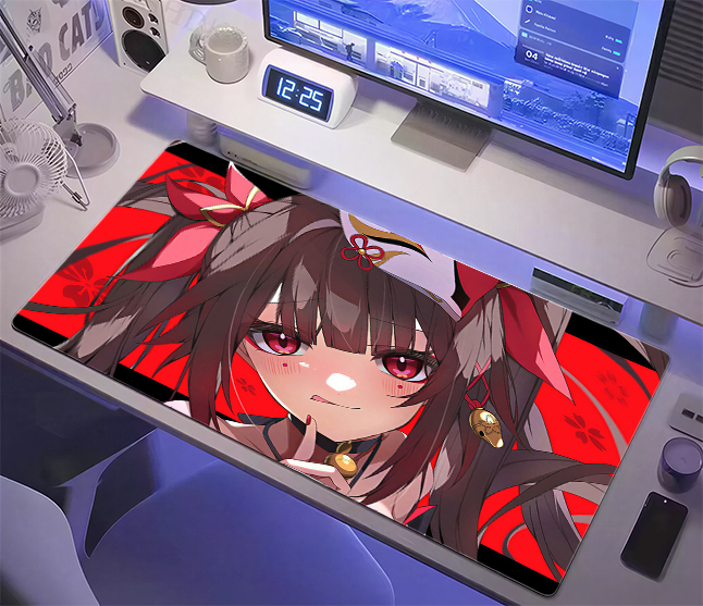 Desk Setup Designer - 대형 애니메이션 소녀 마우스 패드 XXL