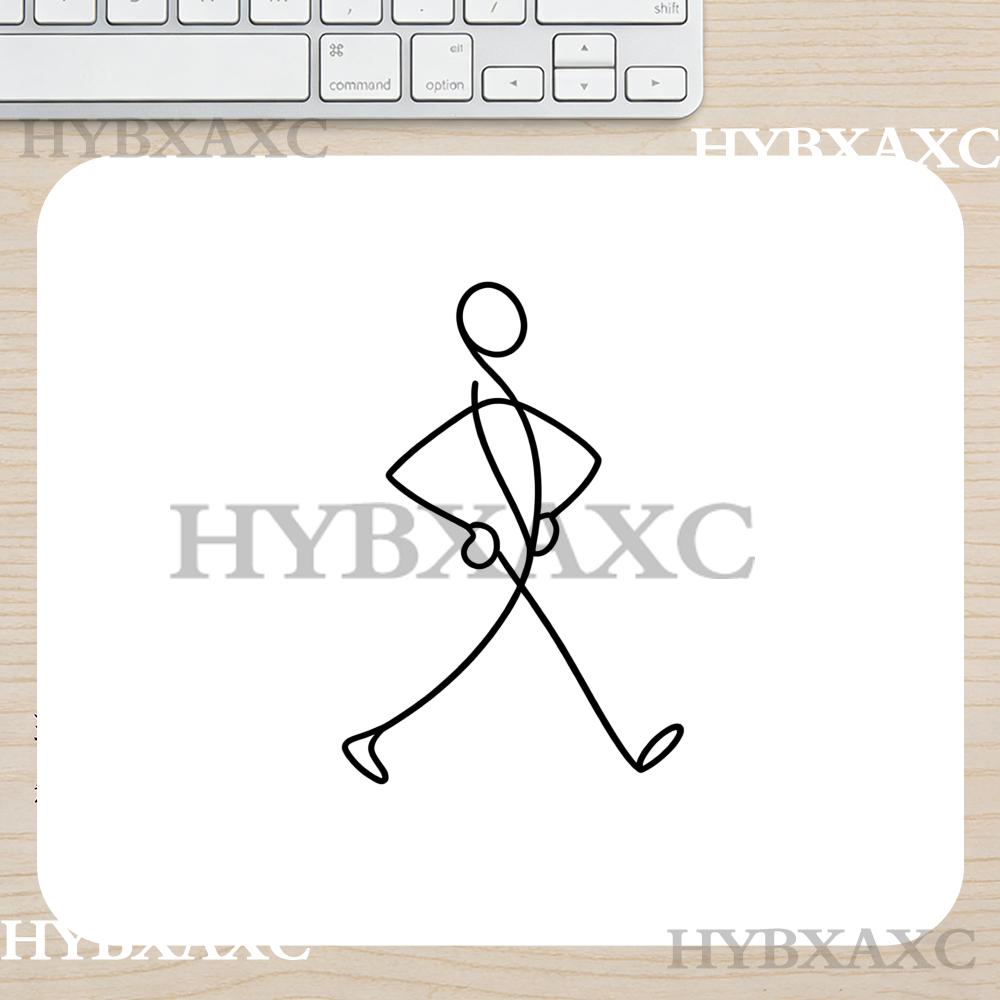 Desk Setup Minimal - HYBXAXC 스틱 피규어 게이밍 마우스 패드,