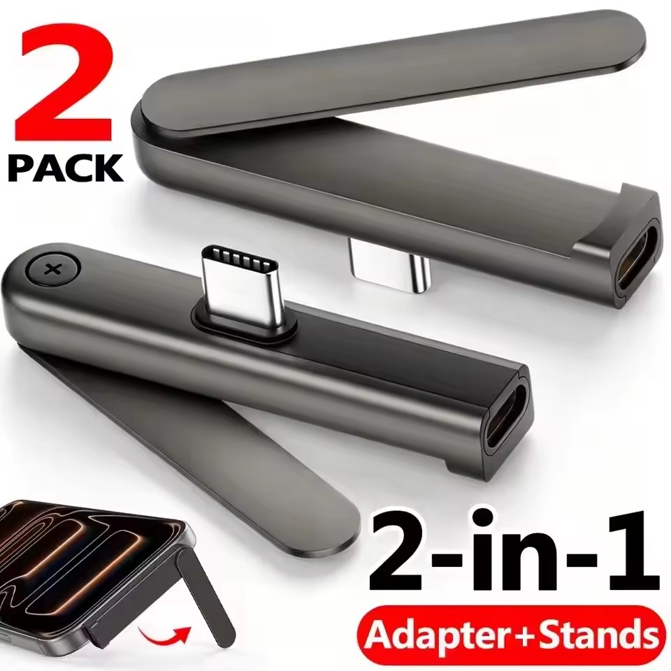 Headphone Hook Under - 2/1개 휴대용 USB C-3.5mm 오디오 브래킷