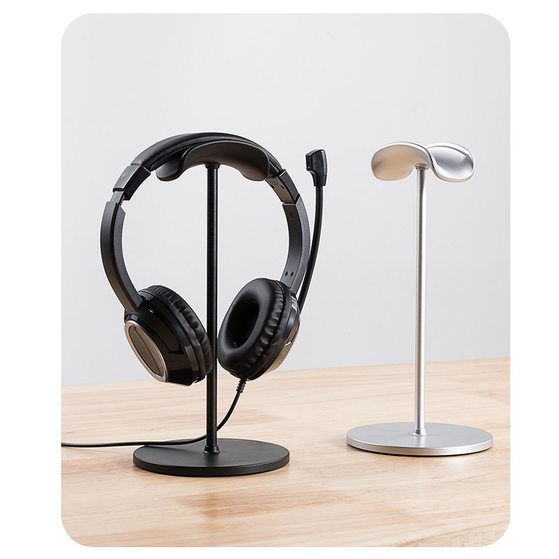Headphone Hook Under - 금속 헤드 장착형 헤드폰 스탠드 미끄럼