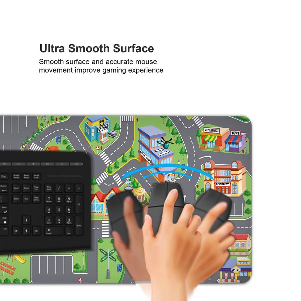 PC 게임 설정 액세서리, 도시 도로 만화 마우스 패드 - Desk Setup Gadgets 리뷰 및 가격