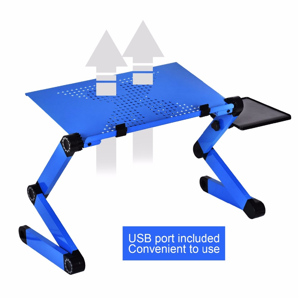 알루미늄 합금 노트북 테이블, 조절 가능한 휴대용 접이 - Desk Setup Maker 리뷰 및 가격