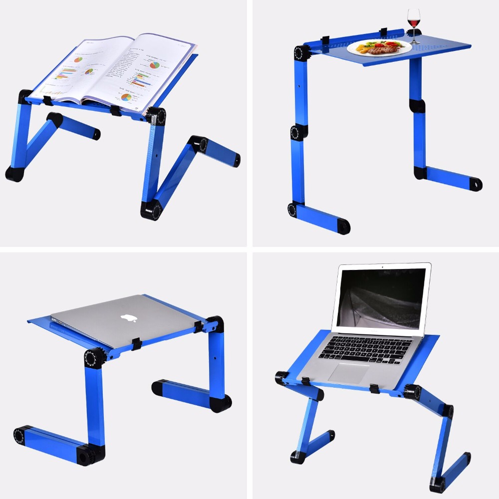 알루미늄 합금 노트북 테이블, 조절 가능한 휴대용 접이 - Desk Setup Maker 리뷰 및 가격