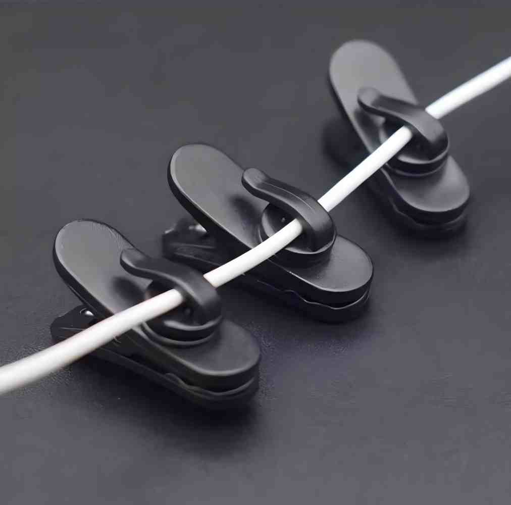 회전식 이어폰 케이블 클립 10개 - 고밀도 내구성 플 - Headphone Hook Under 리뷰 및 가격