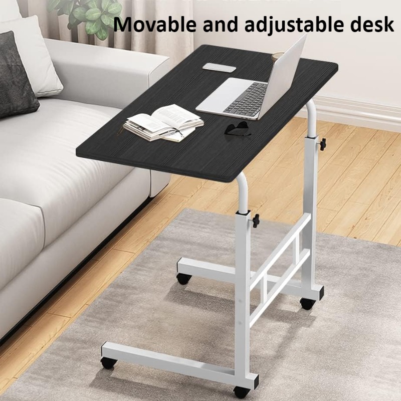 범용 바퀴가있는 침대 옆 책상 대형 테이블 조절 가능한 - Desk Setup Maker 리뷰 및 가격