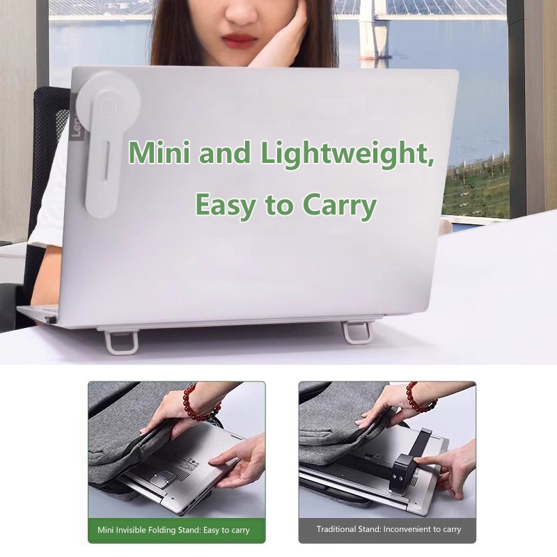 미니 휴대용 노트북 스탠드 홀더, 노트북 지지대, 키보 - Desk Setup Maker 리뷰 및 가격