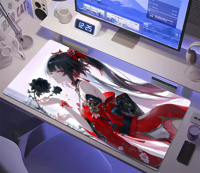 대형 애니메이션 소녀 마우스 패드 XXL 데스크 매트  - Desk Setup Designer 리뷰 및 가격