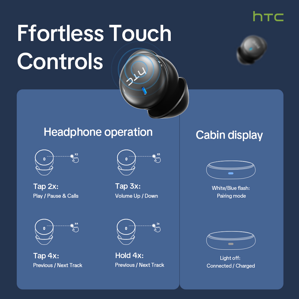 HTC NE92 무선 블루투스 6.0 수면 이어버드 인 - Headphone Hook Under 리뷰 및 가격
