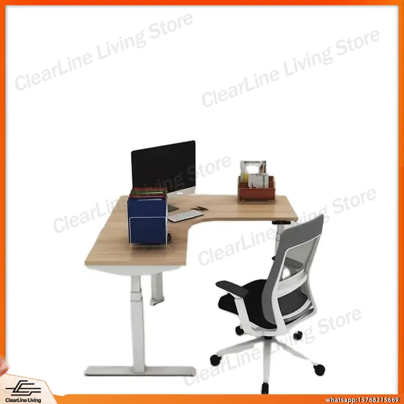 L자형 전동 높이 조절 게이밍 책상, 듀얼 모터 시트  - Desk Setup Designer 리뷰 및 가격