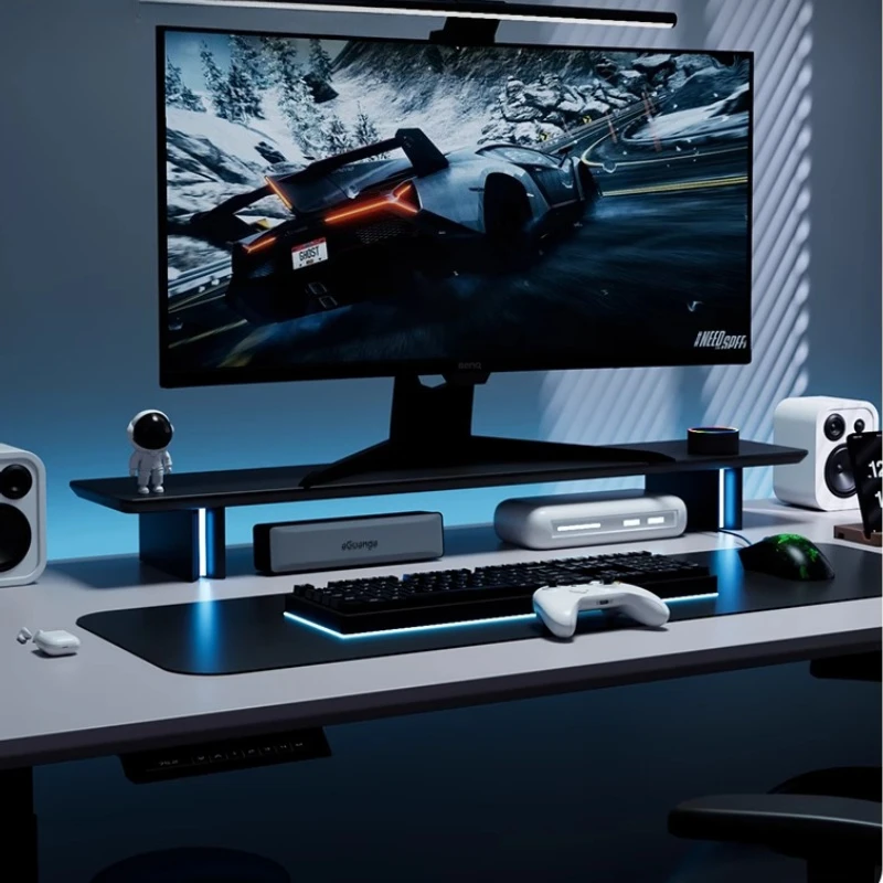 RGB 모니터 스탠드 게임 설정을 위한 인체공학적 컴퓨 - Desk Setup For 2 Laptops 리뷰 및 가격