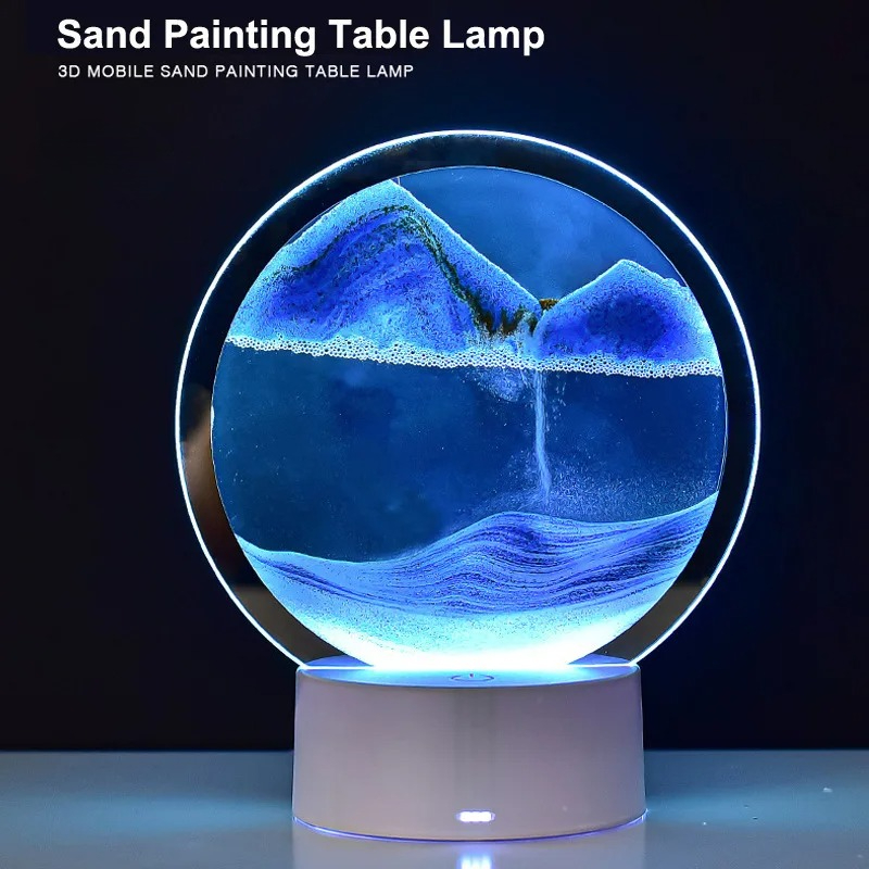3D 흐르는 모래 그림 야간 조명 분위기 조명 풍경 모 - Desk Setup Nature 리뷰 및 가격