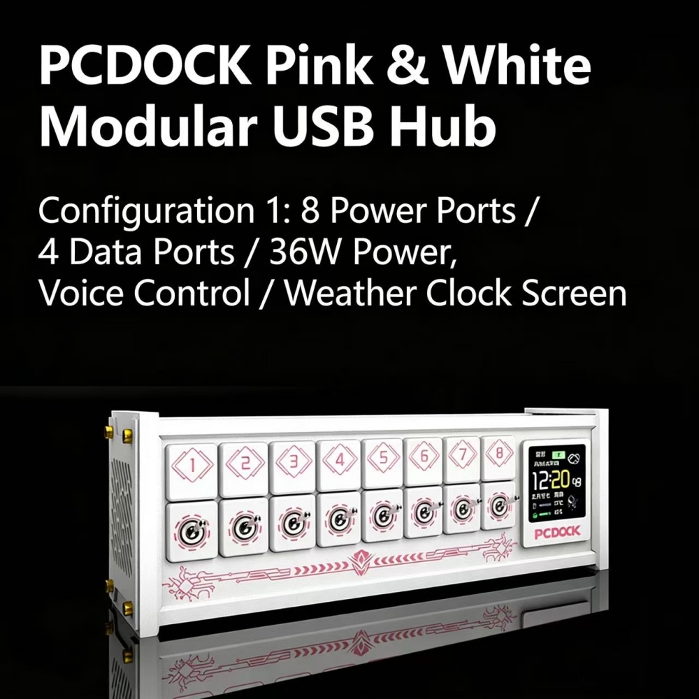 PCDOCK 블록 USB 데스크탑 멀티탭 스위치 포함  - Desk Setup Designer 리뷰 및 가격