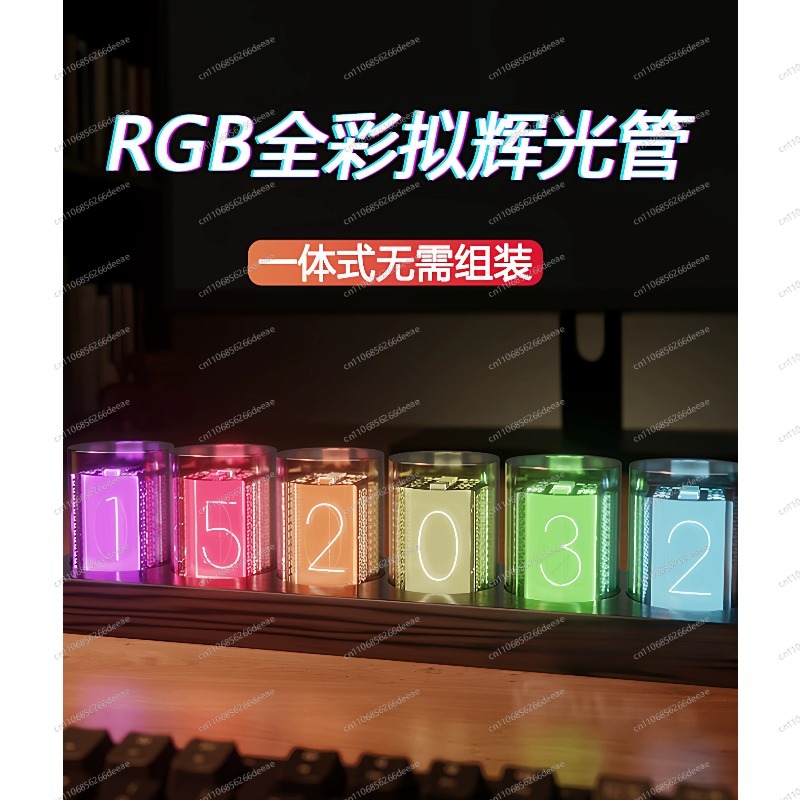 창의적인 DIY LED 글로우 튜브 시계 RGB 데스크 - Desk Setup Diy 리뷰 및 가격