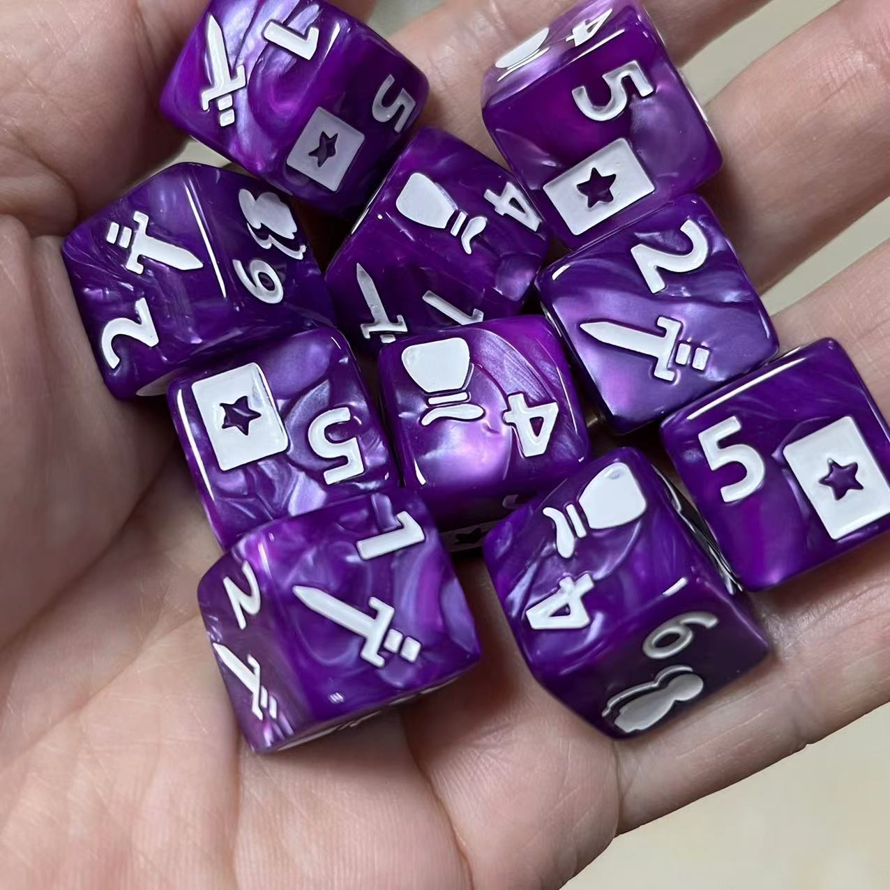 10 Pcs 새로운 16mm 6 양면 왕좌의 게임 D6 - Desk Setup Gaming 리뷰 및 가격
