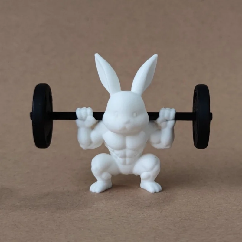 6cm 근육 토끼 장식품 부활절 토끼 보디빌더 피규어  - Desk Setup Nature 리뷰 및 가격