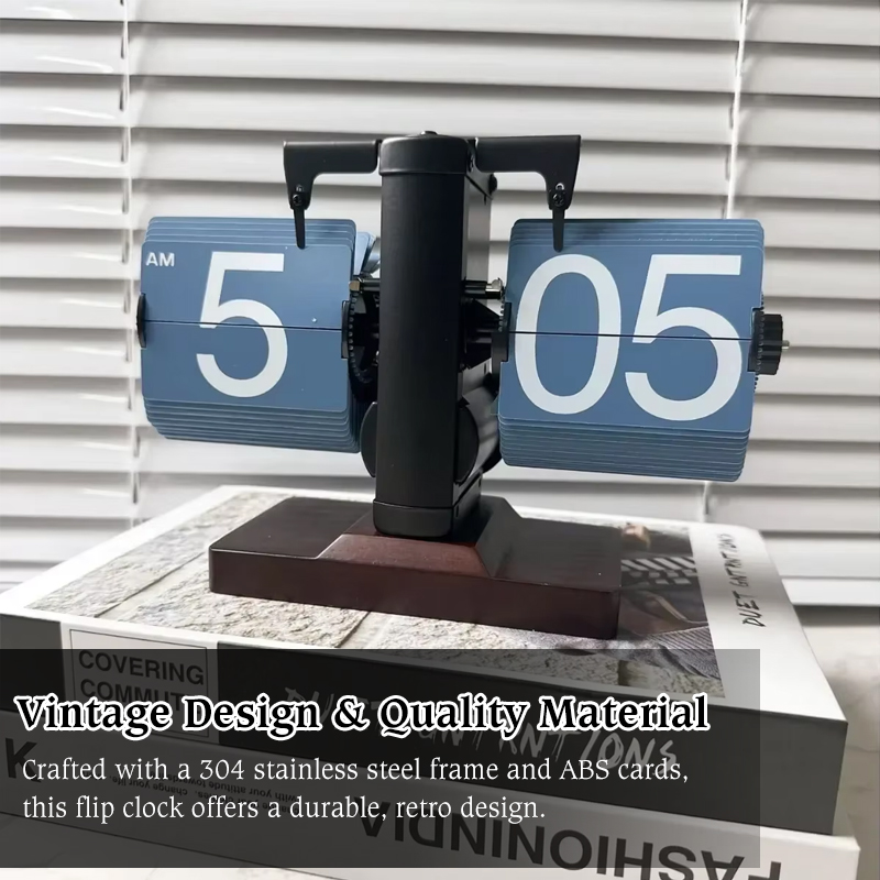 플립 시계 빈티지 책상 시계 레트로 플립 다운 시계 - - Desk Setup Gadgets 리뷰 및 가격