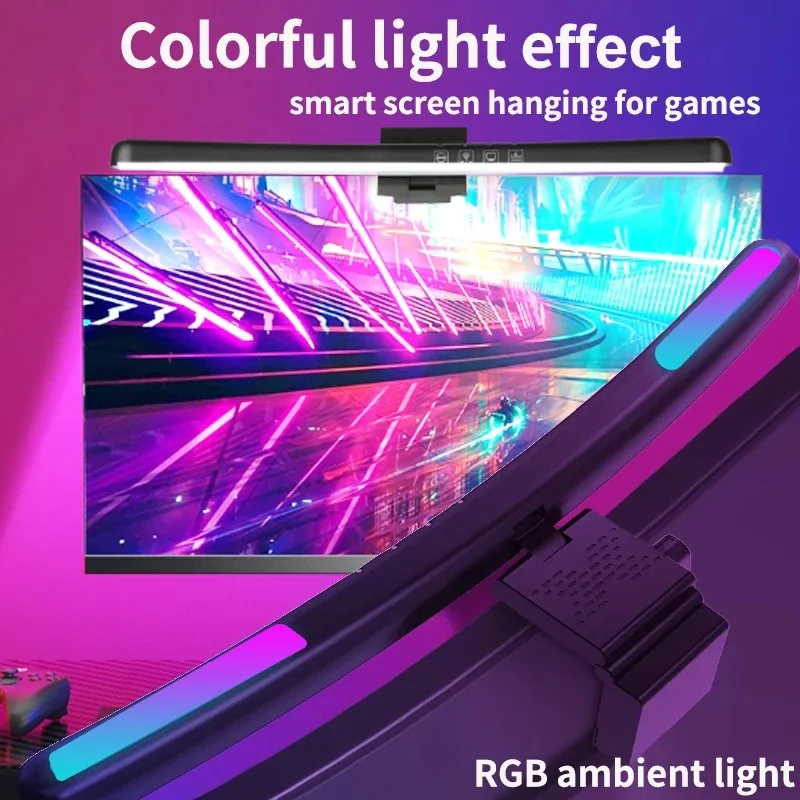 컴퓨터 모니터 라이트 바 RGB 음악 리듬 스크린 행잉 - Desk Setup Gaming 리뷰 및 가격